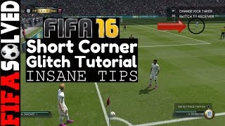 FIFA 16 Short Corner Glitch Tutorial | BEST Tips screenshot 4
