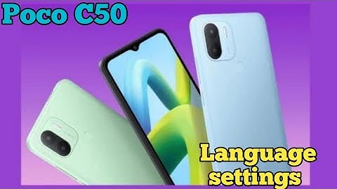 Language Change In Poco C50,Poco C50 Mein Language Change Kaise Karen, Language Setting