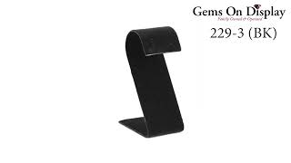 Large Curved Black Velvet Jewelry Earring Display Stand by Gems On Display 3 views 1 month ago 13 seconds