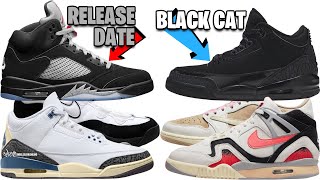 AIR JORDAN 5 BLACK METALLIC REIMAGINED + JORDAN 3 BLACK CAT 2025 UPDATE, AJ 3 DIFFUSED BLUE + MORE