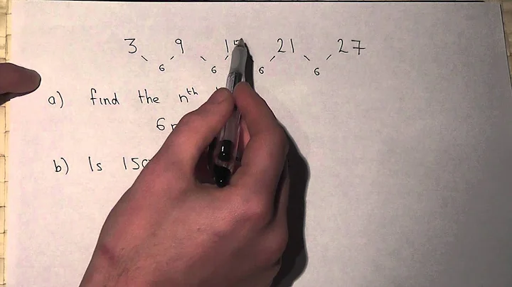 Finding the nth term of a linear sequence (Two golden Rules)