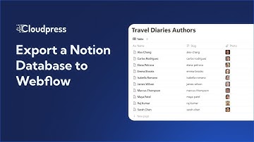 Export a Notion database to Webflow