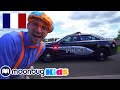 Blippi explore une voiture de police! | BLIPPI en Français | Vidéos Pour Enfants | Moonbug