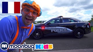 Blippi Explore Une Voiture De Police Blippi En Français Vidéos Pour Enfants Moonbug