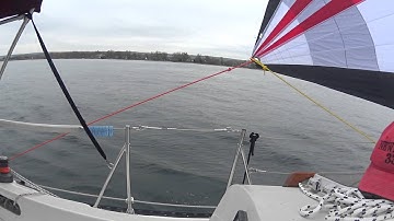 Copy of My New Code Zero/Drifter on a CX10 Furler From Somerset Sails 1-800-323-9464