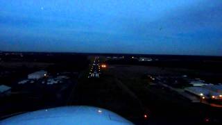 Beautiful Sunset during landing. On board Cessna Skyhawk