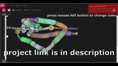 PAINT BALL | p5.js editor | 26 lines | javascript | with LINK | amazing project
