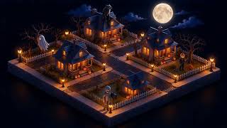 Halloween Town at Night 🐺🧙 Werewolf, Witch & More – 30 Min for Relaxing, Studying & Store Screens screenshot 1