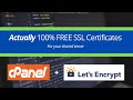 How to get a 100% Free SSL Certificate | Cpanel & Let's Encrypt