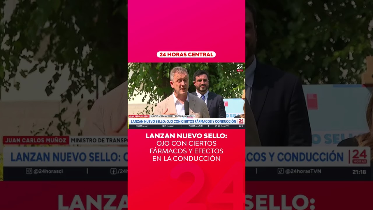 Lanzan nuevo sello: ojo con ciertos fármacos y efectos en la conducción | 24 Horas TVN Chile