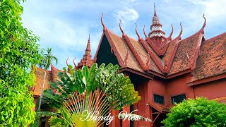 Classical Khmer style of monumental architecture of National Museum of Cambodia