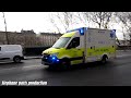 Ambulance mercedes sprinter du samu en urgence dans paris