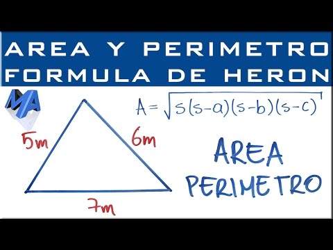 Video: Cómo Encontrar El área De Un Triángulo Conociendo Todos Sus Lados
