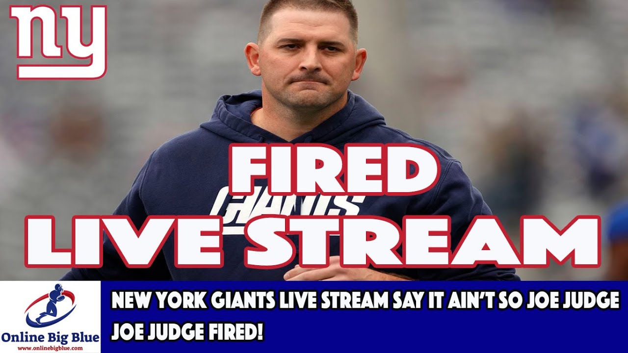 New York Giants JOE JUDGE FIRED on NOW with Online Big Blue and Dom!