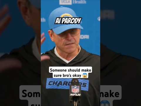 Jim Harbaugh isn't taking the Wild Card loss well PARODY NFLAI houstontexans jimharbaugh