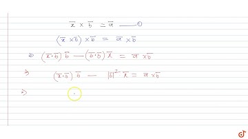 Let `a` & `b` be two non-zero perpendicular vectors. If a vector `vecx` satisfying the equati