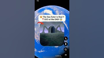 I Found Scary Sea Eater Monster on Google Maps & Google Earth! 🌍😰 #shorts