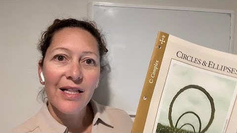 Math Map Week 13 Circles and Ellipses