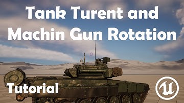 Tank Turent and Machin Gun Rotation UE5 Tutorial (PR Files)