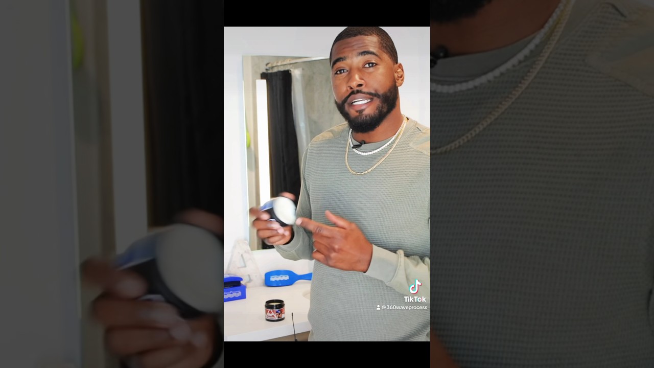 3WP Wavy Hold Butter application onto hair. Damp waves first. 