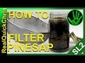 Pine tree sap filtering an easy how. you can use it for diy fatwood