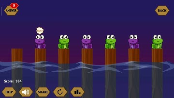 6 River IQ Chapter 6 There are 6 frogs and 7 pillars