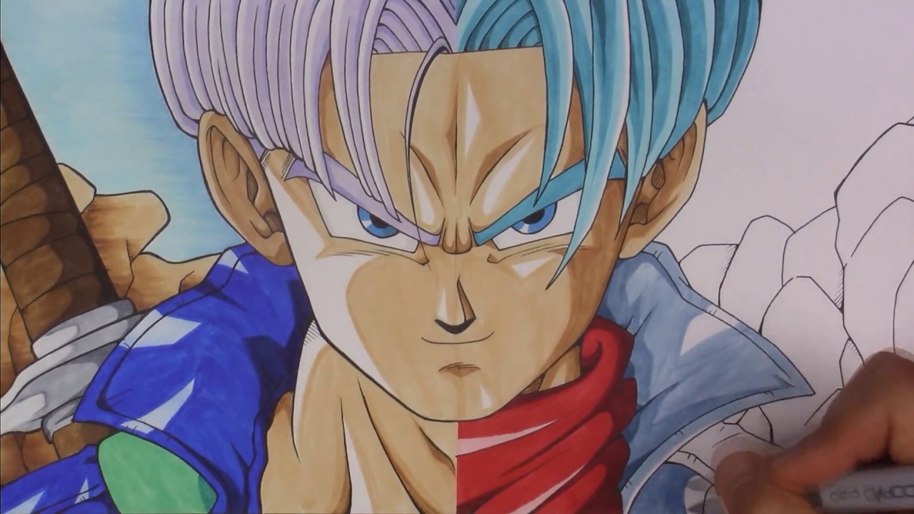 Drawing FUTURE TRUNKS | Dragonball Z vs Dragonball Super ...