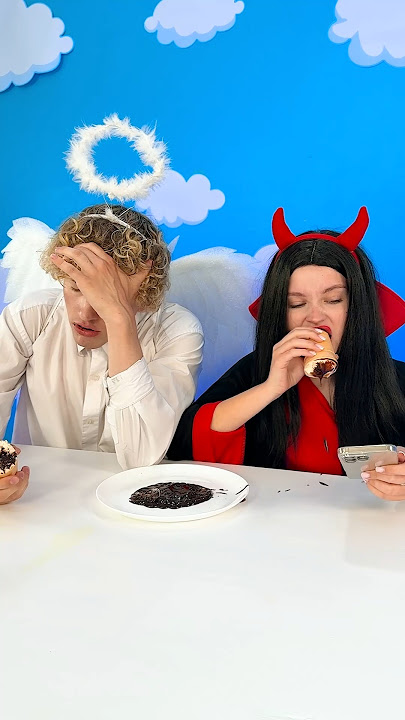 Angel vs Demon! 😇😈 Phone Took Over Her Brain 📱