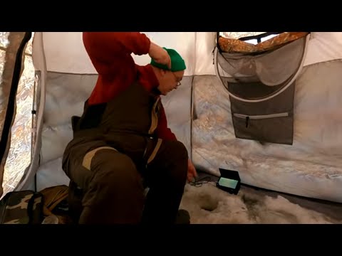 Открытие сезона рыбалки 2024 / Зимняя рыбалка в палатке / Рыбалка на сига и хариуса