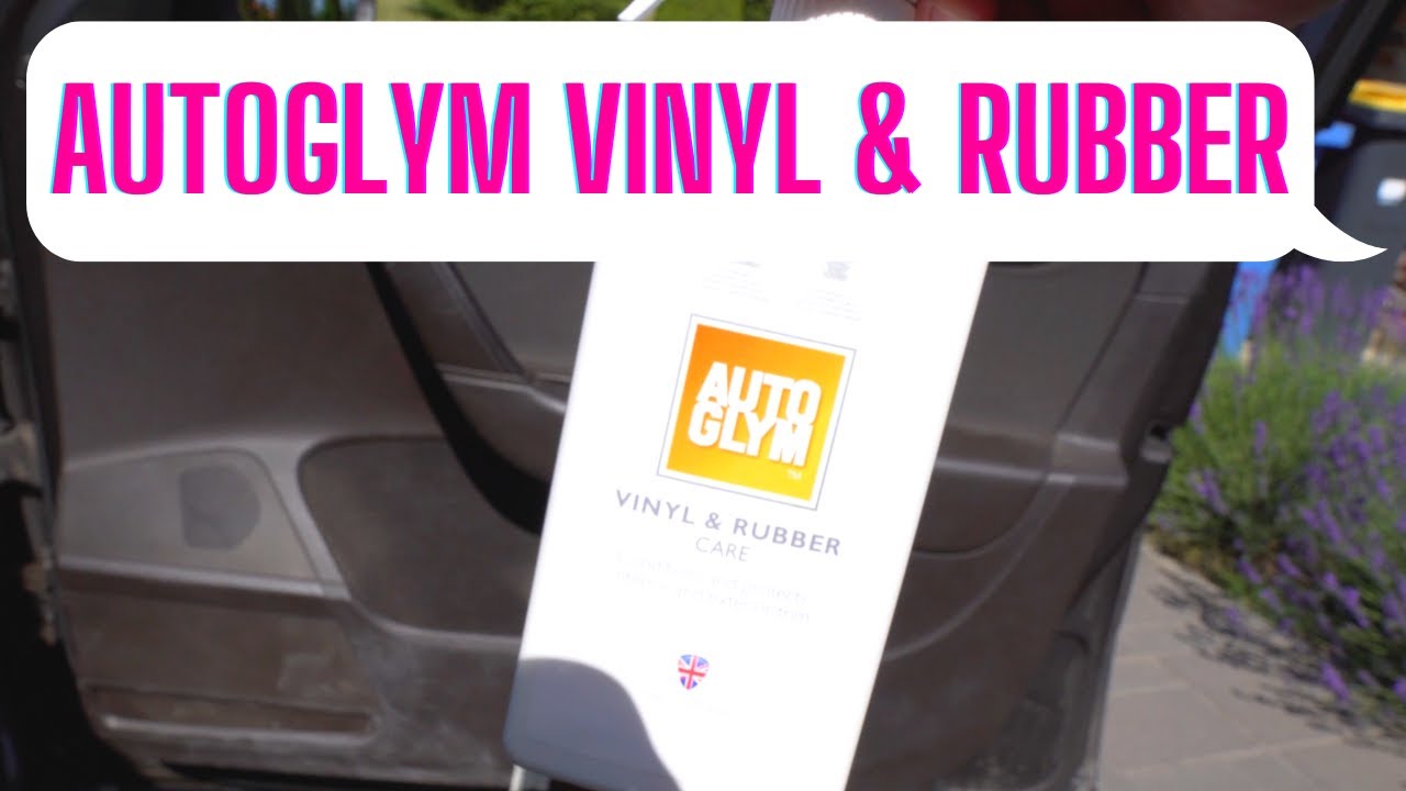 Autoglym Vinyl & Rubber Care test