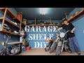 【DIY】#7 狭いガレージ空間を有効に使う収納棚の作り方”部屋をコの字で囲むロフト棚”バイクガレージ【オシロサイクル】 how to make garage wall shelf