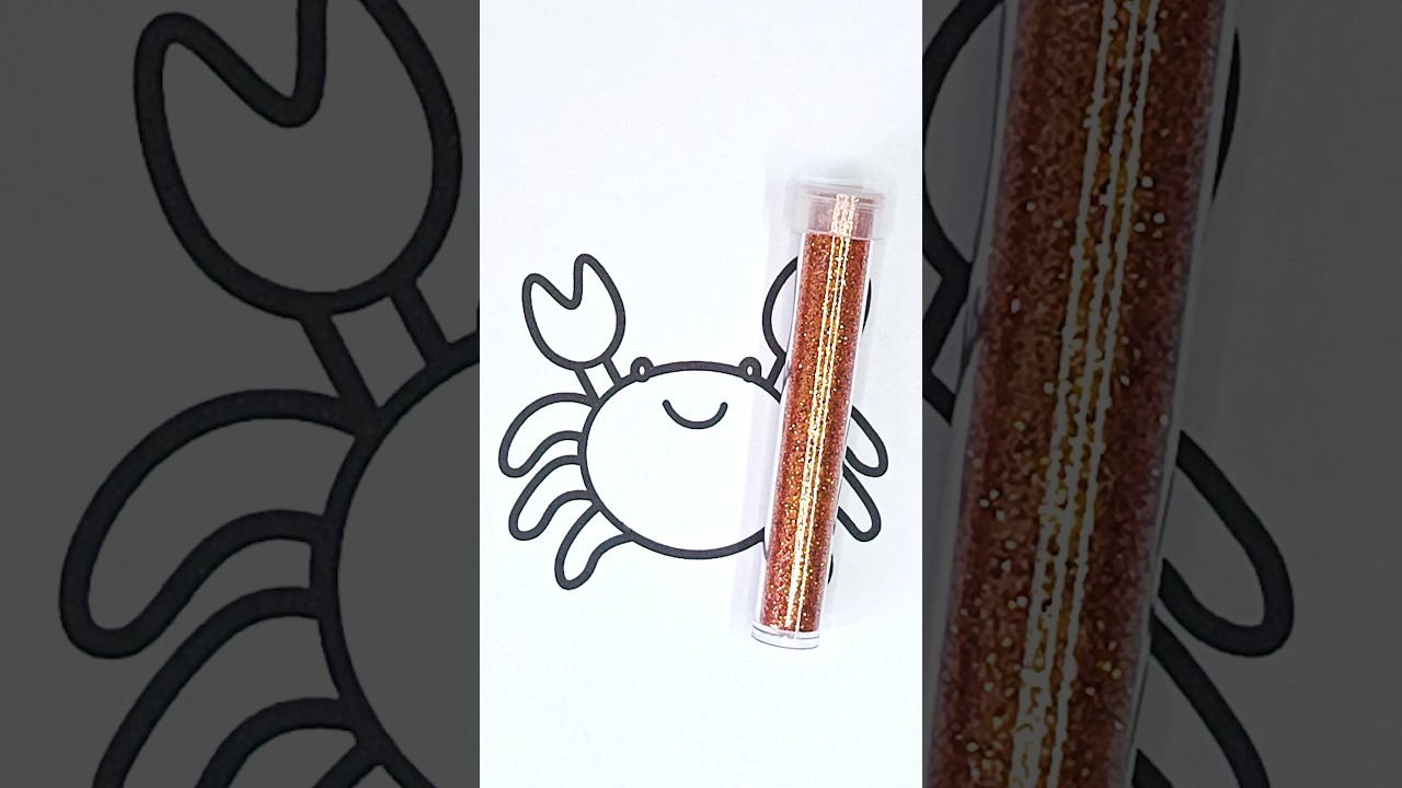 Crab Glitter Coloring 