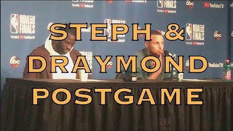 Entire STEPH CURRY & DRAYMOND postgame/transcript: Durant was so "stone-faced" + MORE