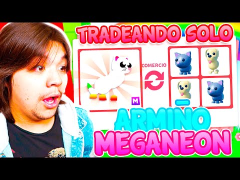 I TRADE ERMIN *MEGANEON* FOR THIS OFFER and MY GIRLFRIEND LULY GETS MAD AT ME in ADOPT ME on ROBL...