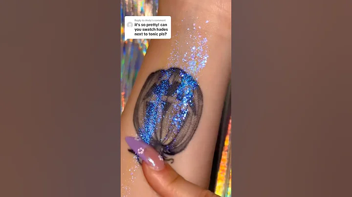 Glitter Comparison: Hades vs Tonic Iridescent Glitters #slayfirecosmetics #glittergel #euphoria