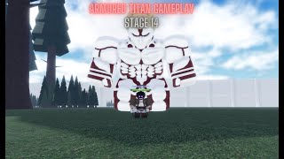 Armored titan gameplay stage 14 attack on titan freedom war