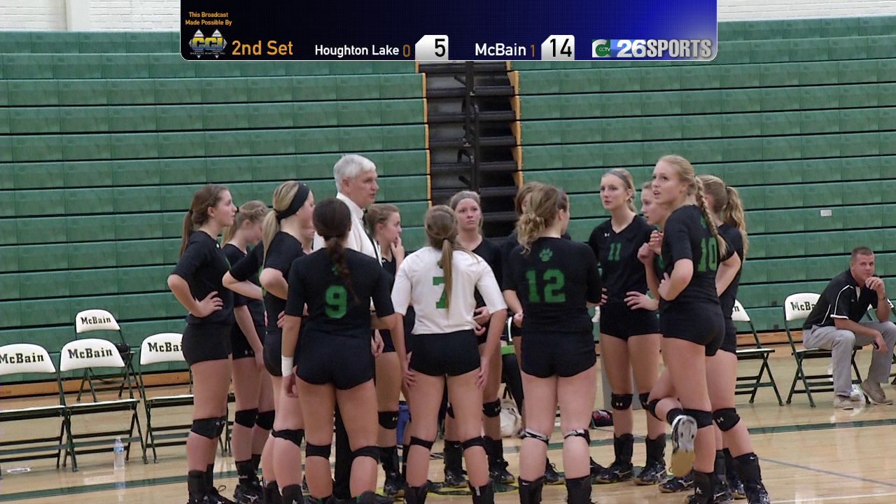 High School Volleyball Districts 11/02/16 McBain Vs. Houghton Lake 2nd YouTube