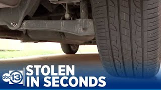 Video shows catalytic converter stolen in just a matter of seconds
