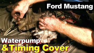 1989 Ford Mustang 5.0 302 Timing Cover Gasket and Water Pump