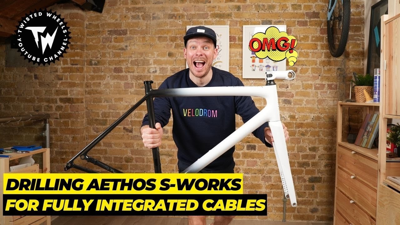 Aethos Cable Routing FULLY INVISIBLE CABLES on Specialized AETHOS S-WORKS frame! - YouTube