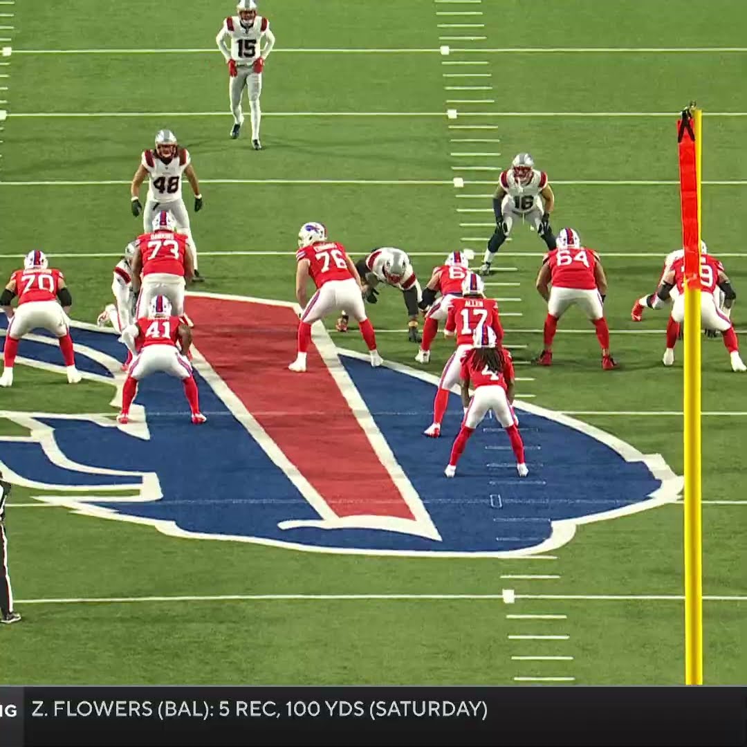 James Cook rushes for a 46-yard touchdown vs. New England Patriots