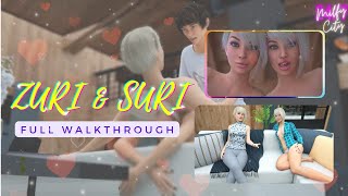 Zuri & Suri 💖 Full Walkthrough || Milfy City 🌈 0.7b New Version 🏙️ || 🔞 Game || TFC