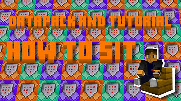 How to sit everywhere in vanilla Minecraft Datapack/Tutorail DOWNLOAD AND COMMANDS IN DESCRIPTION