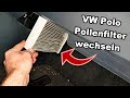 VW Polo Innenraumfilter / Pollenfilter wechseln | So wird’s gemacht!