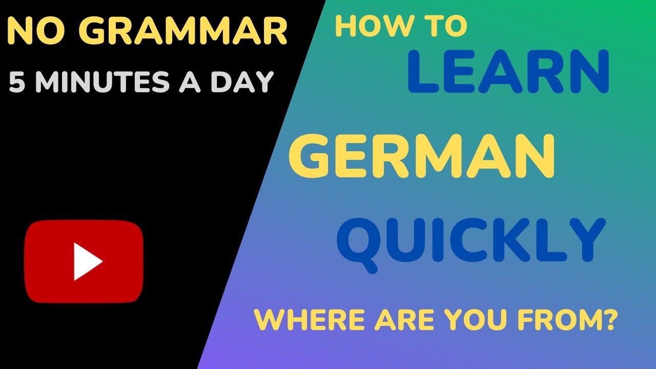First small talk in German. The 5-minute-a-day way to learn German # ...