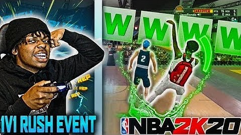 I won the 1v1 RUSH EVENT on my SPEEDBOOSTING SHARP With BEST JUMPSHOT & BEST BUILD In NBA 2K20!!