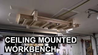 Building a Workbench That Folds Into the Ceiling