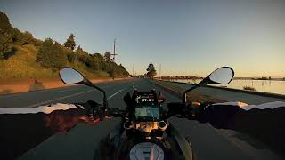Sunset Ride | BMW F750 GS + QUICKSHIFTER | Washington [4K]