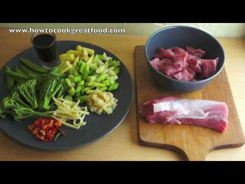 Pork Vegetables Stir Fry Asian Style How To Cook Great Food Recipe Chilli Garlic Ginger Soy