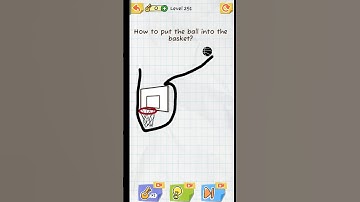 How to put the ball 🏀🏀 into the basket? | Draw to save gameplay | level 251|#draw2save #shorts